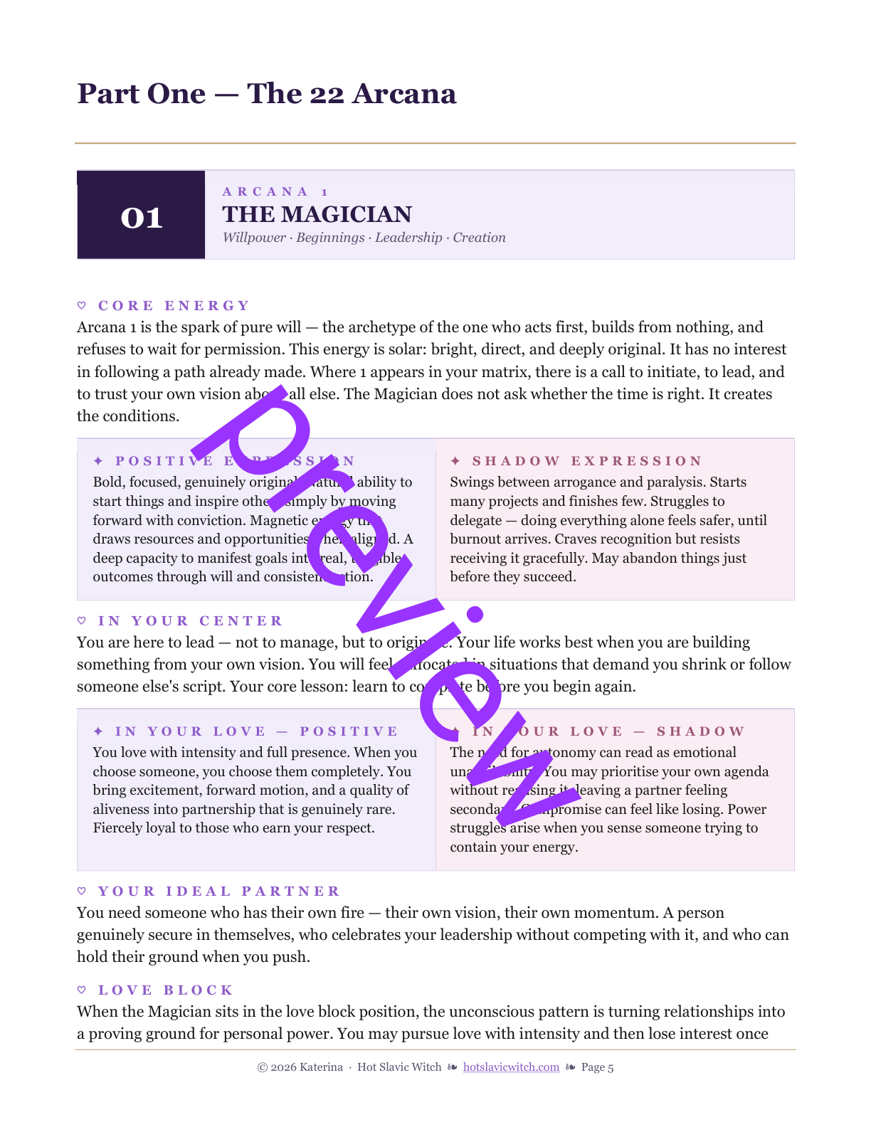 Arcana Codex preview page 4